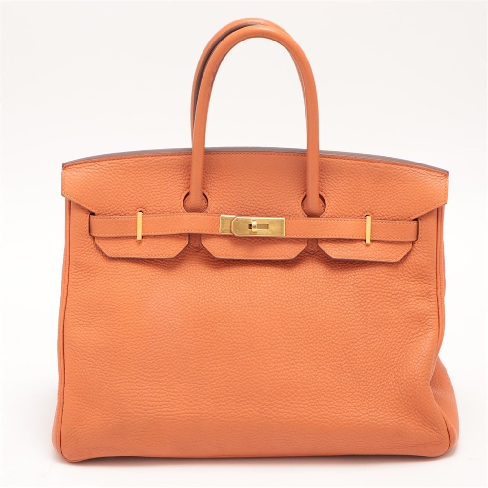 Hermes Birkin 35 Togo Orange Gold Hardware